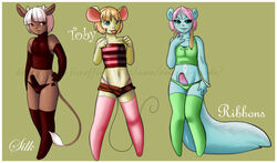 3boys anthro blue_eyes blush bovine bull crossdressing cute cutesauce erection femboy fur furry girly hair lavenderpandy looking_at_viewer male male_anthro male_only mouse panties penis ribbons_(lavenderpandy) rodent short_hair silk_(lavenderpandy) skunk stockings tail thighhighs thighs thong toby_(lavenderpandy) tongue_out uncut underwear wide_hips