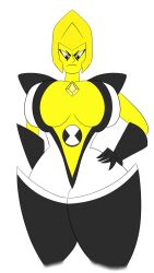 ben_10 breasts cartoon_network diamond_authority gem_(species) jeppa112 omnitrix steven_universe yellow_diamond_(steven_universe)