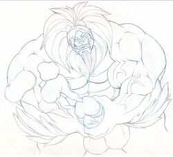 1boy anthro balls big_balls closed_eyes cum cumshot erection fangs feline fur furry lion male male_only masturbation messy muscles nude orgasm penis sketch solo standing tkc2021