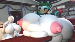 1futa 1girl 1girls 3d 3d_artwork anal_vore belly belly_button big_belly big_breasts breasts cat_ears cat_girl cat_humanoid cat_tail chains chubby chubby_female faceless_futanari fat female futanari huge_belly huge_breasts hyper_belly hyper_breasts karen_(smg4) nipples nude obese obese_female overweight overweight_female pepsiwoman sfm smg4 ssbbw vore weirderworkz white_body white_fur white_skin