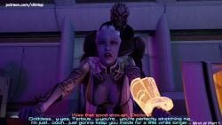 3d alien alien_genitalia alien_girl alien_humanoid asari comic comic_page english english_text liara_t'soni mass_effect turian vikhlop