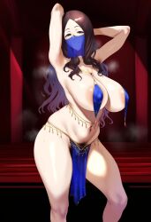 1girls ai_generated arms_up big_breasts blue_eyes breasts brown_hair fate/grand_order fate_(series) female female_focus huge_breasts large_breasts leonardo_da_vinci_(fate) leonardo_da_vinci_(fate/grand_order) looking_at_viewer looking_pleasured mature_female milf seductive_eyes seductive_look seductive_smile smiling smiling_at_viewer veil