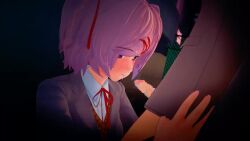 3d 3d_animation animated doki_doki_literature_club fellatio koikatsu mashirosolera natsuki_(doki_doki_literature_club) no_sound petite_body petite_female petite_girl pink_eyes pink_hair tagme video