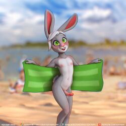 1:1 anthro beach beach_towel blonde_hair blurred_background blush clothing cloud detailed_background digital_media_(artwork) erection exhibitionism fingers flashing flashing_penis foreskin fur furry furry_only genitals girly green_eyes grey_body grey_fur hair happy holding_object holding_towel humanoid_genitalia humanoid_penis kotyami lagomorph leporid looking_at_viewer male male_only mammal multicolored_body multicolored_fur naturist navel nipples nude nudist open_mouth open_smile outside penis presenting presenting_genitalia presenting_penis public public_nudity rabbit sand seaside showing_belly showing_penis sky smile solo standing summer tail teeth text towel towel_only two_tone_body two_tone_fur undressing url water white_body white_fur white_hair wide_eyed young