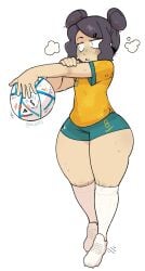 1girls 2022_fifa_world_cup australia australian boss_(gats) bottom_heavy female female_focus female_only fifa football football_uniform gats original original_character pizza_thot soccer soccer_uniform thick_thighs thighs wide_hips world_cup