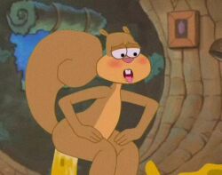 1girls animated buckteeth dick female furry mammal naked penis pussy sandy_cheeks smooth_skin sound spanky15 sponge spongebob_squarepants spongebob_squarepants_(character) squatting squirrel video