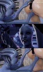 3d anal_tail asari blender buttplug buttplug_tail cat_ears comic comic_page english_text female fingering fingering_partner fisting lesbian_sex liara_t'soni mass_effect miranda_lawson paws petplay sex_toy tail vaginal_fisting vikhlop yuri