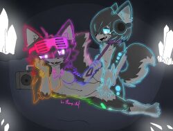 1boy 1boy1girl 1girls anthro anthro_on_anthro anthro_penetrated collar digital_media_(artwork) dominant_female female flanny_chef furry jammer_(kaiju_paradise) kaiju_paradise male nightshade_(kaiju_paradise) rainbow roblox roblox_game tagme vip_nightshade_(kaiju_paradise)