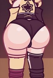 ai_generated ass ass_focus bare_ass bare_shoulders big_ass gacha_club gacha_life gachatuber oc original_character panties royal thick thick_ass thighhighs y3llow