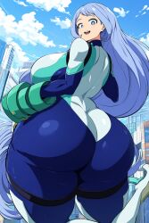 ai_generated big_breasts blue_hair goldencum34 huge_ass my_hero_academia nejire_hado nejire_hado_(hero_outfit) wide_hips