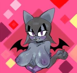 1girls big_breasts breasts clothing disasterpulse female furry large_breasts rouge_the_bat sega sonic_(series)