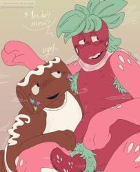 armpits aroused body_hair comforting cosmo_(dandy's_world) crowdoctor dandy's_world dandys_world male male_only musk musk_fetish musky_cock nervous pathetic_male penis sprout_(dandy's_world) sweat sweating