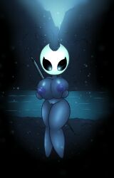 big_breasts big_hips breast_grab breasts cute grabbing_breasts hollow_knight hornet hornet_(hollow_knight) huge_breasts madrs perfect_body