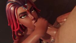 3d animated big_penis blowjob dark-skinned_female dark_skin female forehead_jewel fortnite handjob handjob_while_sucking interracial looking_at_partner moaning moaning_in_pleasure nude nude_female oral oral_penetration oral_sex penis rough_oral rough_sex shiny shiny_skin sound tagme valor_(fortnite) video