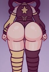 ai_generated ass ass_focus bare_ass bare_shoulders big_ass gacha_club gacha_life gachatuber oc original_character panties royal tagme thick thick_ass thigh_gap thighhighs y3llow