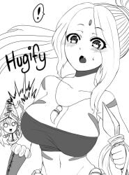 2girls big_breasts black_and_white breast_expansion cute_fang forehead_gem forehead_jewel gem_on_forehead growth jewel_on_forehead kamdz large_breasts league_of_legends long_hair long_hair_female lulu_the_fae_sorceress monochrome nidalee ponytail ponytail_female riot_games skimpy skimpy_clothes skimpy_costume skimpy_dress skimpy_outfit spear strapless strapless_top strapless_topwear tribal_markings tribal_tattoo tribal_tattoos tube_top