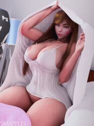 1girls 3d asian asian_female big_ass big_breasts blizzard_entertainment breast_focus breasts brown_hair cleavage curvy d.va female female_only hana_song highres hourglass_figure huge_breasts korean korean_female lingerie makeup nipples nude nude_female overwatch overwatch_2 paag sampples thick_thighs voluptuous wide_hips