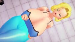 1boy 1boy1girl 1girl 1girls age_difference android_18 animated big_ass big_breasts big_butt black_male black_penis blonde_hair blue_eyes cheating cheating_wife codeyumi cum cum_in_ass cum_on_body dark_skin dragon_ball gym huge_ass huge_breasts large_breasts leggings milf old_woman sex sound tagme vaginal_penetration video white_skin