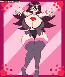 burplenurpless capcom huge_breasts massive_breasts mega_man mega_man_legends tron_bonne valentine valentine's_day