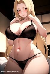 1girls ai_generated anime ass blonde_hair breasts eye_contact female female_only genitals hentaicelestial hi_res huge_breasts human large_ass large_breasts long_hair looking_at_viewer mature_female naruto naruto_(classic) naruto_(series) naruto_shippuden older_female only_female open_mouth pussy sex smile smile_at_viewer smug smug_face smug_grin smug_smile solo straight thick_thighs tsunade vagina voluptuous