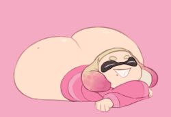 1girls ass ass_bigger_than_body ass_expansion big_ass gigantic_breasts huge_ass maniacalfork nintendo pearl_(splatoon) short_hair smile splatoon