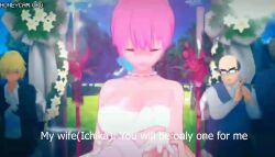 1girls 2boys 3d alcohol animated cheating cheating_on_wedding_day cheating_wife cowgirl_position cuckold double_penetration english_subtitles go-toubun_no_hanayome husband_and_wife long_video longer_than_3_minutes mp4 music nakano_ichika netorare ntr penetration sound tagme video wedding wedding_dress wedding_night wedding_ring wedding_veil yuukis