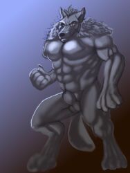 canid canine canis heartlessfang hi_res mammal muscular were werecanid werecanine werewolf wolf