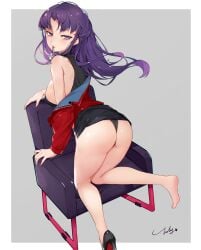 misato katsuragi from neon genesis evangelion by jiujiuyatou (yayanzz)