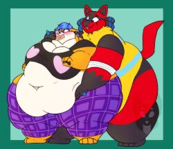 berrymilkdog big_breasts breasts fattening female force_feeding forced lucario obese obese_anthro obese_female pokemon pokemon_(species) stuffing tagme