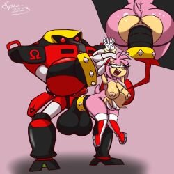 1girls 1robot 2023 amy_rose anal anal_sex balls big_balls big_penis e-123_omega female hedgehog huge_cock robot sex sonic_(series) sonic_the_hedgehog_(series) specnsfw