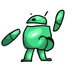 1robot android android_(os) android_green ass big_ass big_butt bugdroid google green lime_green twerking