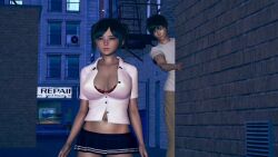 3d animated black_hair blue_eyes honey_select honey_select_2 mp4 no_sound pj87 rape schoolgirl video