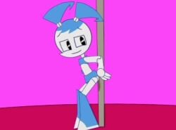 1girls animated dancer fat_ass jenny_wakeman lowres my_life_as_a_teenage_robot pole robot robot_girl sound spanky15 stripper_pole tagme video xj-9