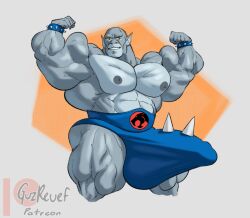 abs balls biceps bodybuilder bulge chest_hair chest_tuft furry guzreuef huge_bulge hyper hyper_balls hyper_bulge hyper_genitalia hyper_muscles hyper_penis hyper_testicles male male_focus male_only muscles muscular muscular_arms muscular_ass muscular_back muscular_legs muscular_male muscular_thighs nipples pecs penis testicles thick_thighs veins veiny_penis