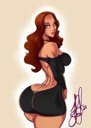 1girls alternate_version_available amelia_(kim_possible) amelia_rodriguez artist_name ass ass_cleavage ass_in_dress athletic big_ass big_butt breasts butt_crack curvaceous curves curvy curvy_female curvy_figure digital_art digital_sketch disney disney_channel eyebrows eyelashes eyes fanart fat_ass female female_focus female_only hair heels henrik-drake hhammerh hourglass_figure huge_ass kim_possible large_ass legs lips long_hair rsahnp signature solo tan_body tan_skin thick thick_legs thick_thighs thighs voluptuous waist wide_hips