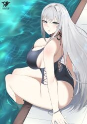 1girls 2022 ass big_breasts blue_eyes breasts ethel_(xenoblade) female female_only hi_res hips huge_ass huge_breasts kaos_art large_breasts light-skinned_female light_skin long_hair massive_breasts nintendo one-piece_swimsuit outdoors pale-skinned_female pale_skin pool poolside slim_waist swimsuit thick_thighs thighs water white_hair wide_hips xenoblade_(series) xenoblade_chronicles_3