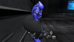 3d alien alien_girl animated big_ass bubble_butt female_sangheili halo_(series) huge_ass non_human_face sangheili sound twerking twerking_on_face video zer0264