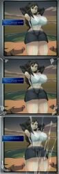 low poly tifa from final fantasy by captain kirb