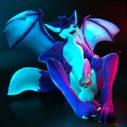 2_horns 3d_(artwork) 4_toes absurd_res animal_genitalia animal_penis anthro balls blue_membrane bodily_fluids canid canine canine_genitalia canine_penis claws cum cum_on_penis digital_media_(artwork) dragon drooling feet forked_tongue fox full-length_portrait fur genital_fluids genitals glistening glistening_genitalia glistening_penis gradient_background gradient_tongue hair half-closed_eyes hi_res horn hybrid inner_ear_fluff jizzy_fox_(jizzyfox) jizzyfox knot knotted_penis looking_at_viewer male mammal membrane_(anatomy) membranous_wings mythological_creature mythological_scalie mythology narrowed_eyes open_mouth open_smile penis pink_penis portrait pupils purple_body purple_fur purple_hair red_eyes red_sclera reflective_floor saliva saliva_on_tongue saliva_string scalie sharp_teeth short_hair simple_background sitting slit_pupils smile smiling_at_viewer solo spread_legs spreading striped_arms striped_body striped_fur striped_legs stripes tail teal_balls teal_body teal_fur teeth throbbing throbbing_penis toes tongue tongue_out tuft wings