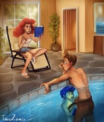 alberto scorfano from luca (pixar film) by chooarts