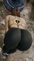 1female 1girls 3d ai_assisted animated ass ass_focus athletic athletic_female bent_over big_ass blender_(software) brown_hair curvaceous curvy curvy_figure ellie_(the_last_of_us) ellie_williams exercise exercise_clothing female female_only fit fit_female huge_ass large_ass muscles muscular muscular_female pants red_l short_hair sneakers solo solo_female sports_bra sportswear standing tagme the_last_of_us the_last_of_us_2 thick_thighs thighs toned toned_female video wide_hips yoga_pants