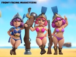 musketeer (clash royale) from clash (series) by littlebigdih
