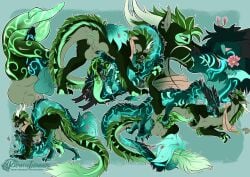 2_penises 69_position absurd_res anal anal_sex animal_genitalia animal_penis balls balls_deep big_penis cresilence_(axlolotl) deep_kiss deep_throat doggy_style dragon duo eastern_dragon eye_scar facial_scar feral fluffy_balls from_behind_position frottage frotting_while_penetrating fur furred_scalie genital_markings genitals glowing glowing_markings green_body green_fur green_penis hemipenes hi_res khaoticvex kissing male male/male markings mint_fur multi_genitalia multi_penis mythological_creature mythological_scalie mythology oral oral_penetration penetration penile penis penis_markings penis_size_difference penises_touching prehensile_penis scalie scar sex sideway_missionary_position sketch_page snout snout_scar sycamore_(wanishi) tapering_penis