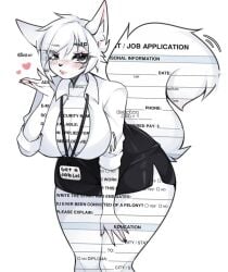 job application (humanized) fan art