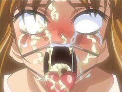 ahe_gao ahegao bondage broken_rape_victim bukkake crying crying_with_eyes_open cum cum_everywhere cum_in_eye cum_in_eyes cum_in_nose cum_on_eye cum_on_eyes facial fucked_silly gag gagged green_eyes murakami_teruaki open_mouth_gag princess_69 rape screencap screenshot shintaisou shintaisou_4 shirakawa_tomomi spider_gag tears tomomi