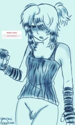 artist_name artist_upload bloxy_cola blush bottomless bracelets dickgirl drool drunk drunk_blush fingerless_gloves forsaken_(roblox) futa futanari ganvicyaoi noob noob_(forsaken) request roblox roblox_game robloxian scene_(fashion) scene_hair scene_noob self_upload sketch small_penis solo_futa strawpage_request tank_top trans_woman transfem tubetop uncut