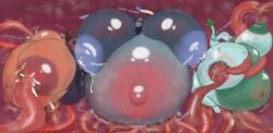 ahe_gao anthro belly big_belly big_breasts big_nipples blue_nipples blush bodily_fluids breast_milking breasts canid canine canis cum cum_drip cum_inside cumshot dobermann domestic_dog dripping ear_piercing ear_ring eeveelution ejaculation fan_character female generation_5_pokemon generation_6_pokemon genital_fluids goodra green_nipples group group_nudity group_pregnancy group_sex hi_res huge_belly huge_breasts huge_nipples hybrid hyper hyper_belly hyper_breasts hyper_nipples hyper_pregnancy inflation lactating liamjackal looking_pleasured mammal milk moan musk musk_cloud navel nintendo nipple_fetish nipple_penetration nipple_play nipples paws penetration piercing pinscher pokemon pokemon_(species) pregnant restrained restrained_by_tentacles ring_piercing round_body serperior sex sweat tentacle tentacle_around_arm tentacle_around_body tentacle_around_breast tentacle_penetration tentacle_sex tentaclejob trio veiny_belly