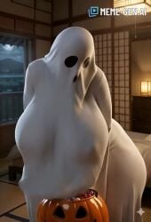 ai_animated ai_animation ai_generated ai_video animated awokose big_ass big_breasts big_butt big_thighs clothed covered covers cute_female ghost ghost_costume ghost_girl huge_ass huge_breasts huge_butt jiggle jiggle_butt jiggle_physics jiggling_breasts jiggling_butt no_sound sheets tagme thick_thighs video wide_hips