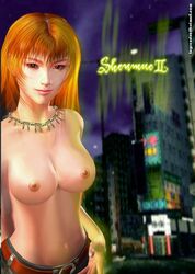 3d breasts chinese_girl edit female female_only joy_(shenmue) red_hair sega shenmue shenmue_2 topless