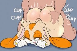 ai_generated anonymous_male bigger_male cream_the_rabbit dubious_consent fat_ass fat_male groping_ass huge_ass imminent_orgasm interspecies kimmythefem male_human/female_anthro on_ground petite petite_body petite_female rabbit rabbit_ears sega sex shortstack sonic_(series) sonic_the_hedgehog_(series)